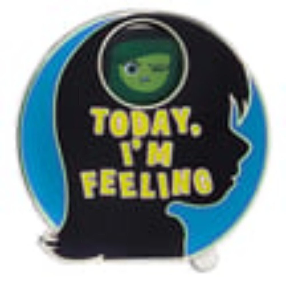 Disney Pixar Inside Out Pin - Today I'm Feeling - Spinner New